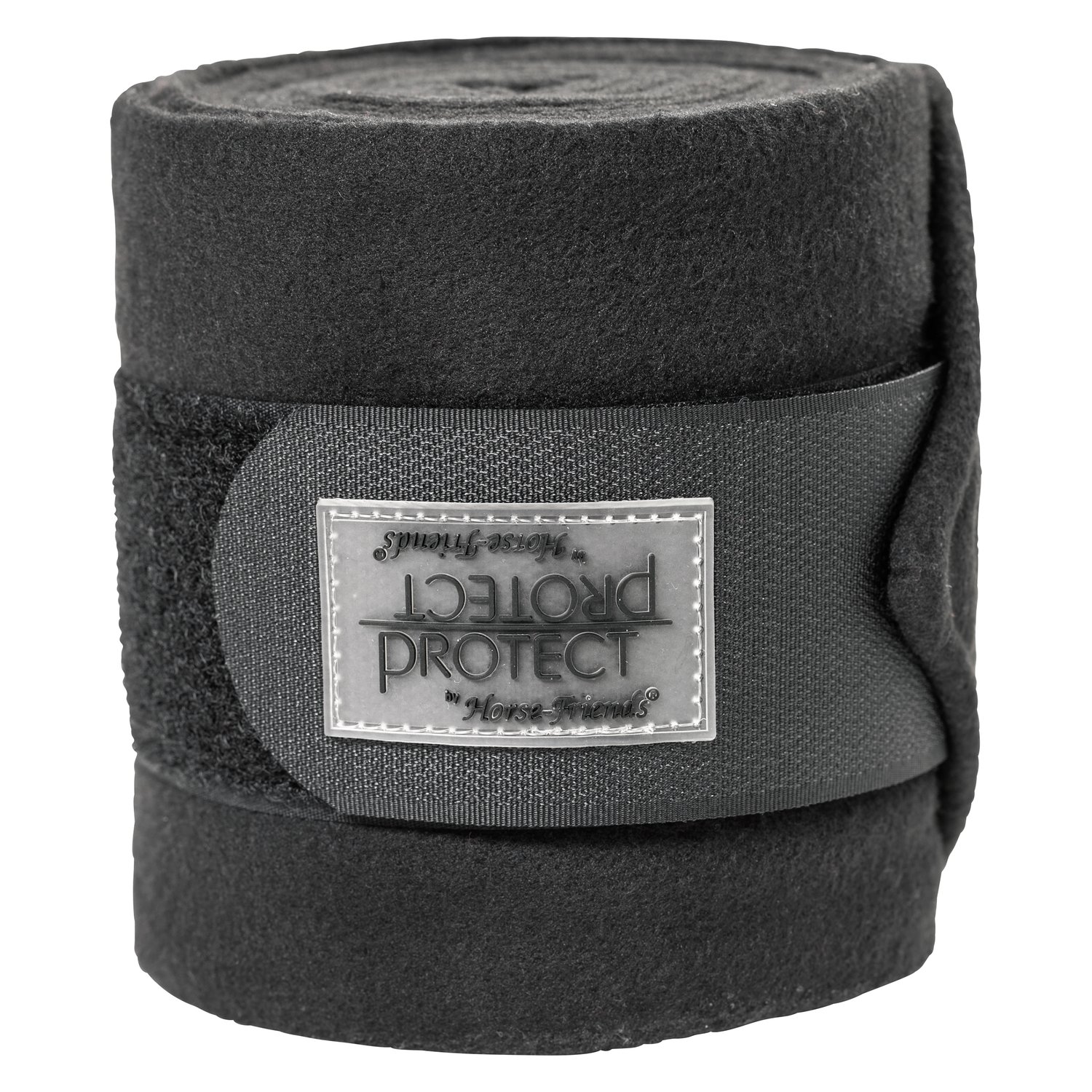 PROTECT by Horse-Friends Fleecebandagen  - schwarz - Warmblut