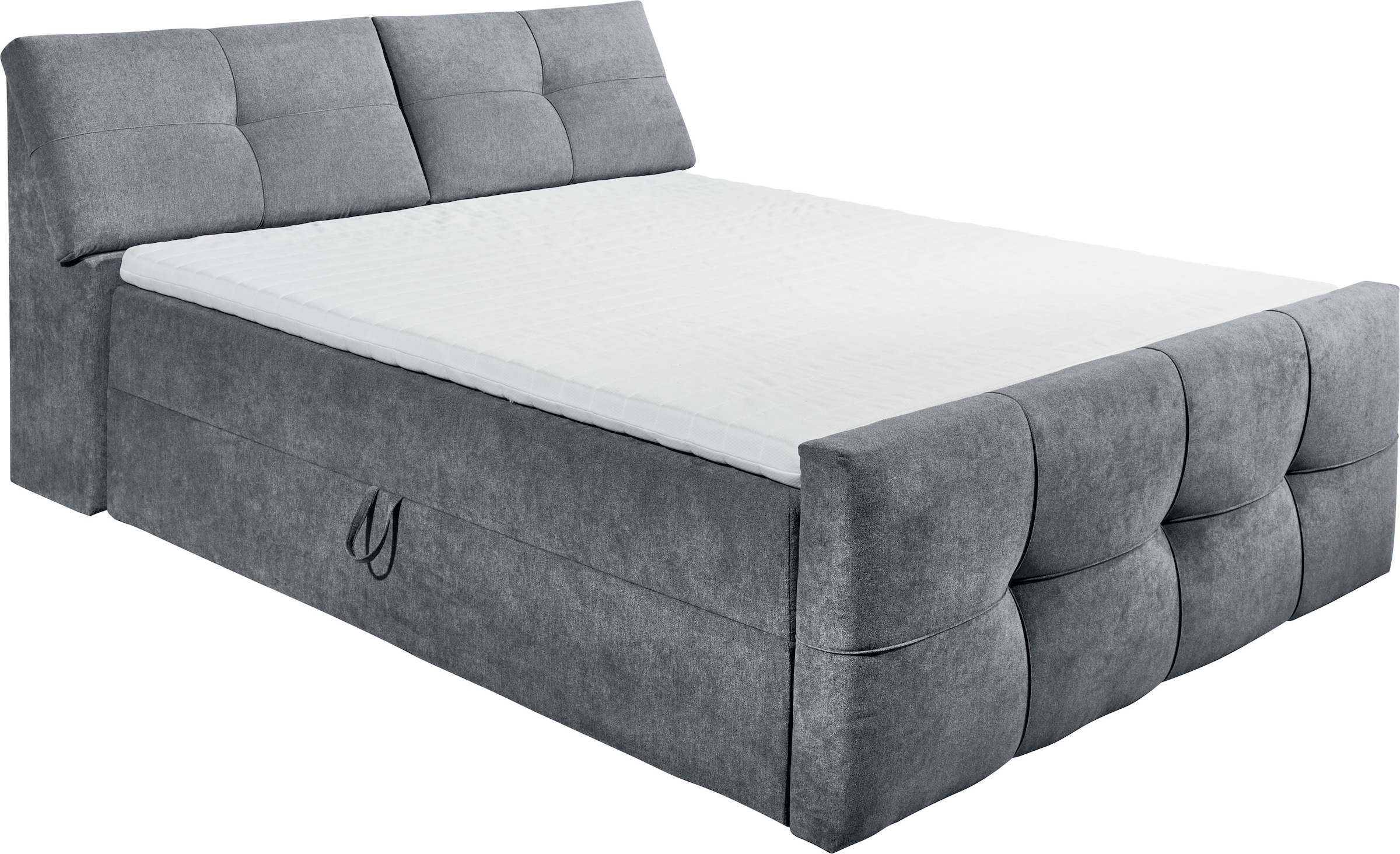ED EXCITING DESIGN Boxbett »Redmond« 5 Stk. tlg. inkl. Zwei Bettkästen, Stauraum im Kopfteil und Topper