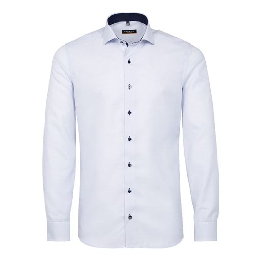 Eterna Langærmet Slim Fit Skjorte, Blå, 42