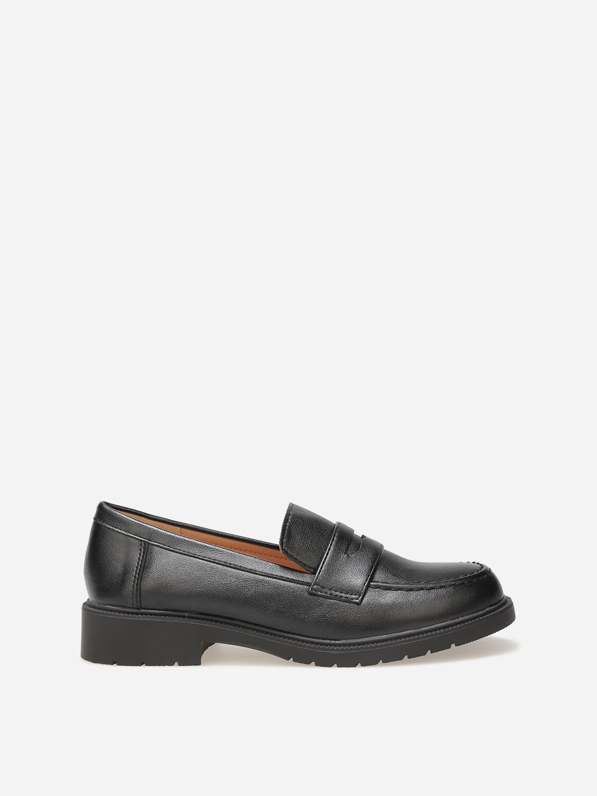 Mocassins classiques à semelle crantée- Noir