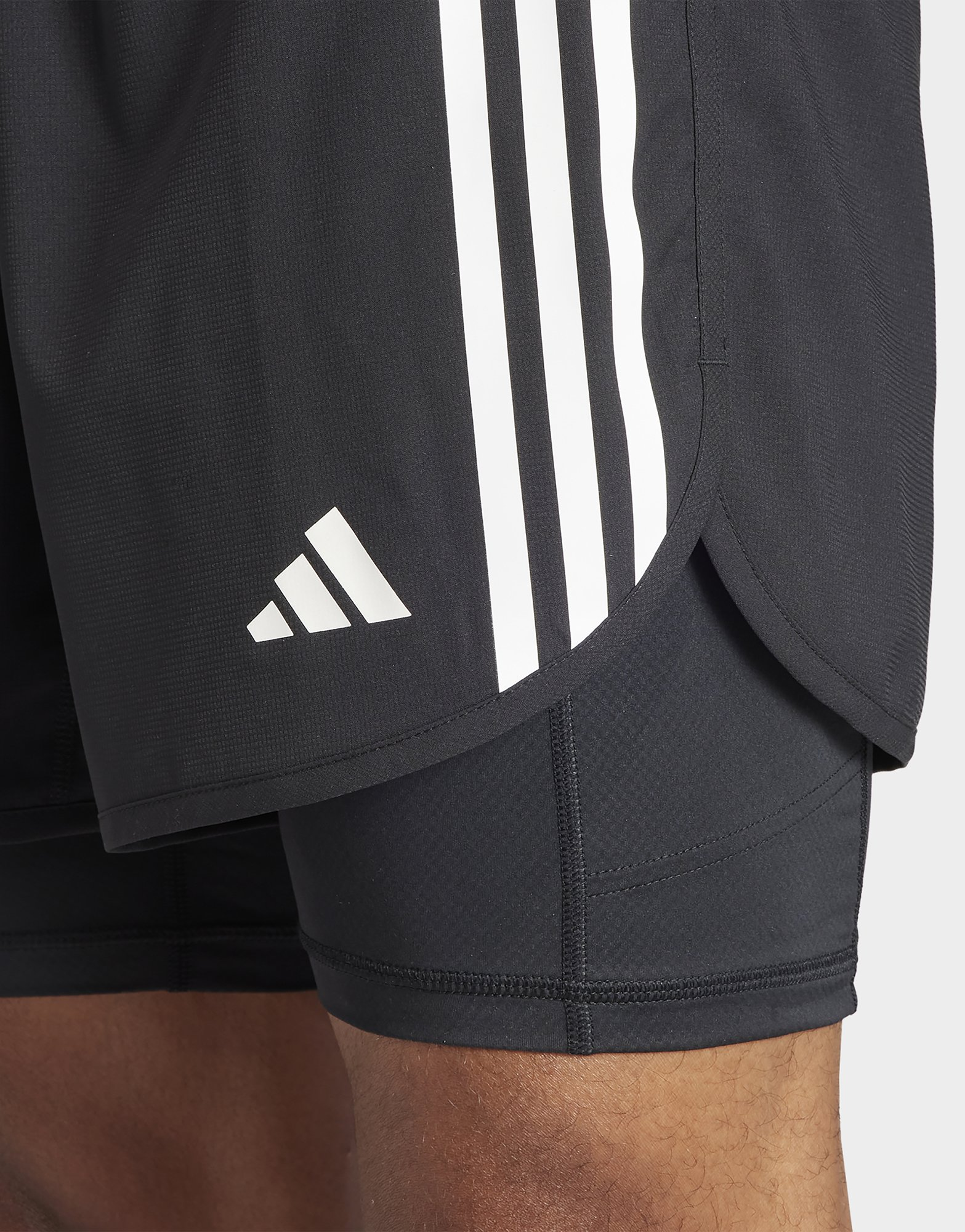 adidas Short 2-en-1 Own The Run 3 bandes