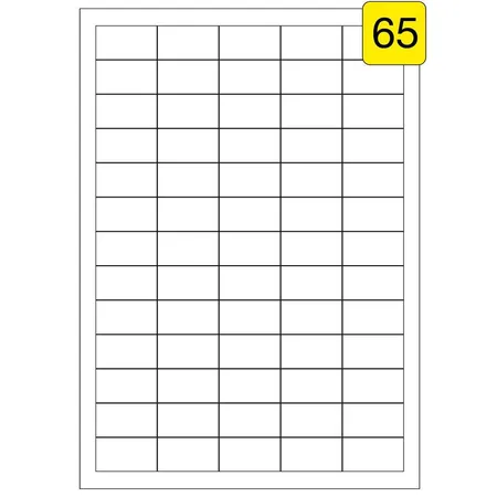 Wäsch Adressetiketten 25 Blatt DIN A4, 38,1 x 21,2 mm, 1625 Stück