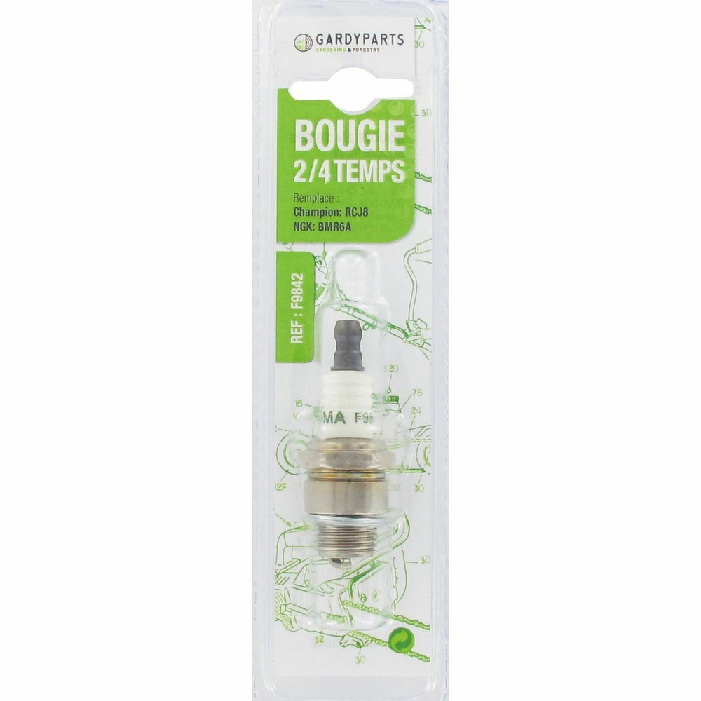 Bougie d'allumage adaptable sous coque remplace rcj8 - car8e, ngk: bmr6a