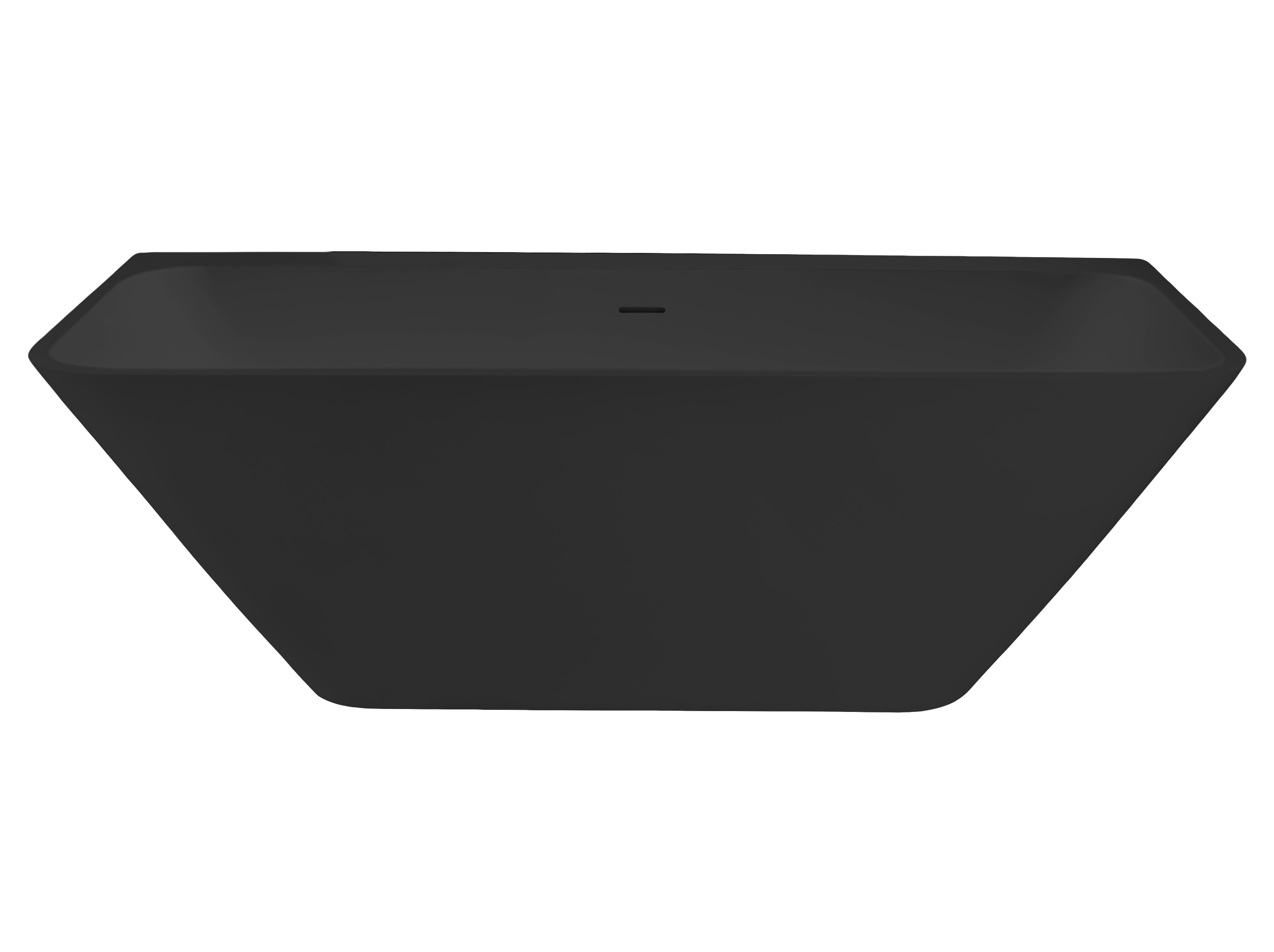 Best Design Borgh semi vrijstaand bad 180x85x55cm zwart