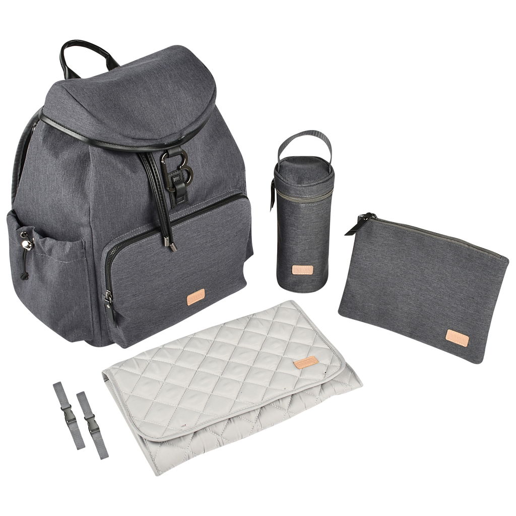 BeabaBeaba   Vancouver Wickelrucksack dunkelgrau