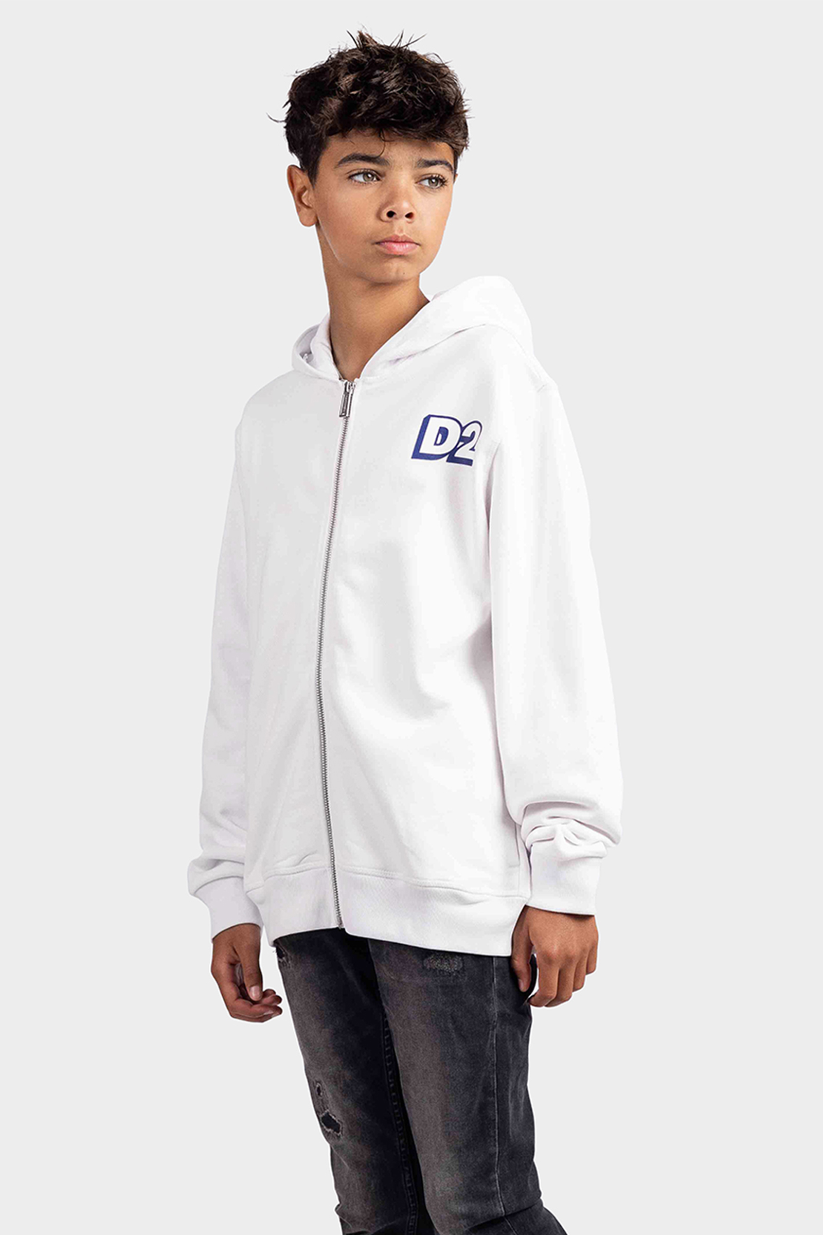 Dsquared2 Relax Felpa Vest Kids Wit