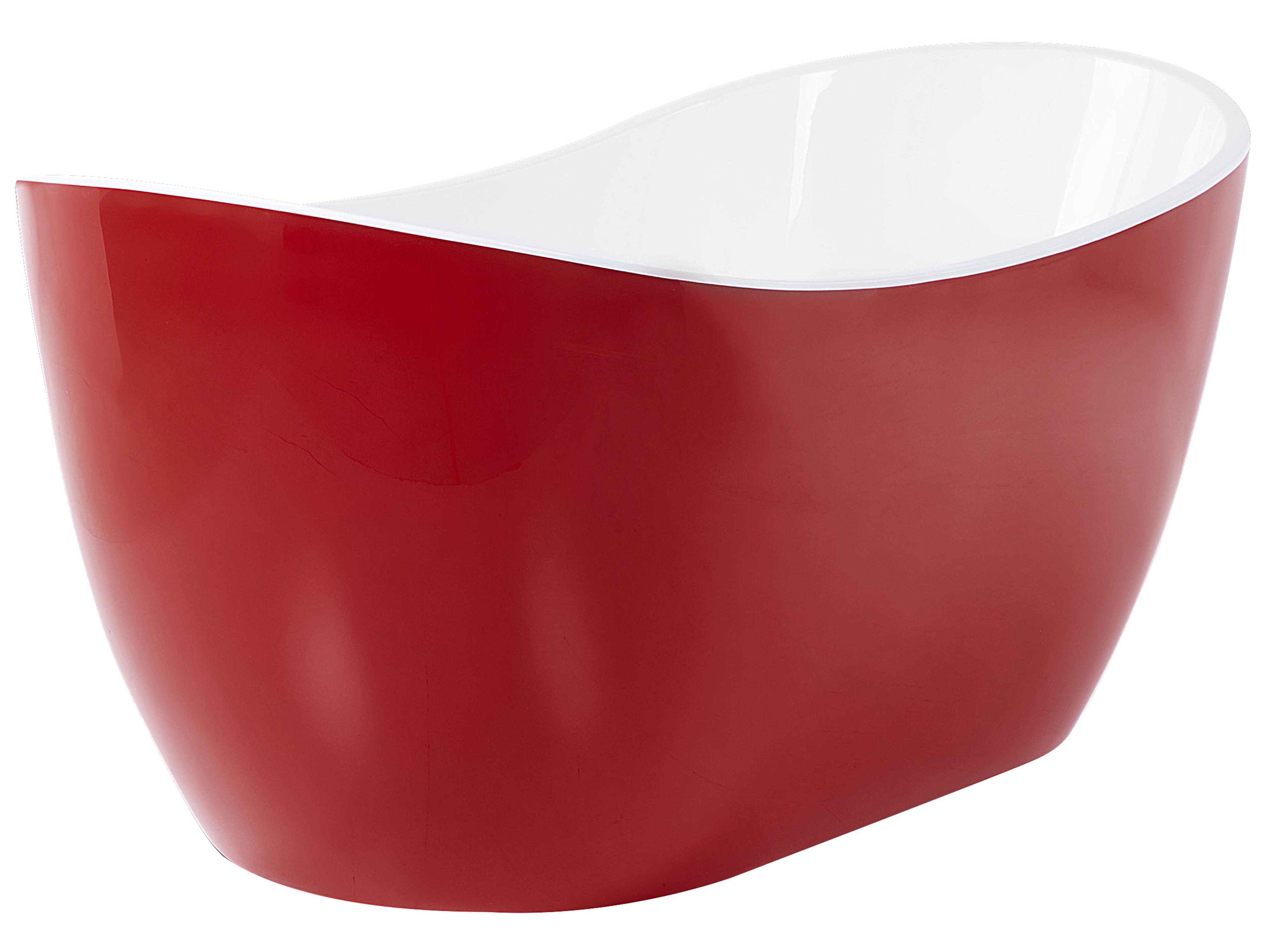 Vrijstaand bad ANTIGUA 170 x 77 cm Rood