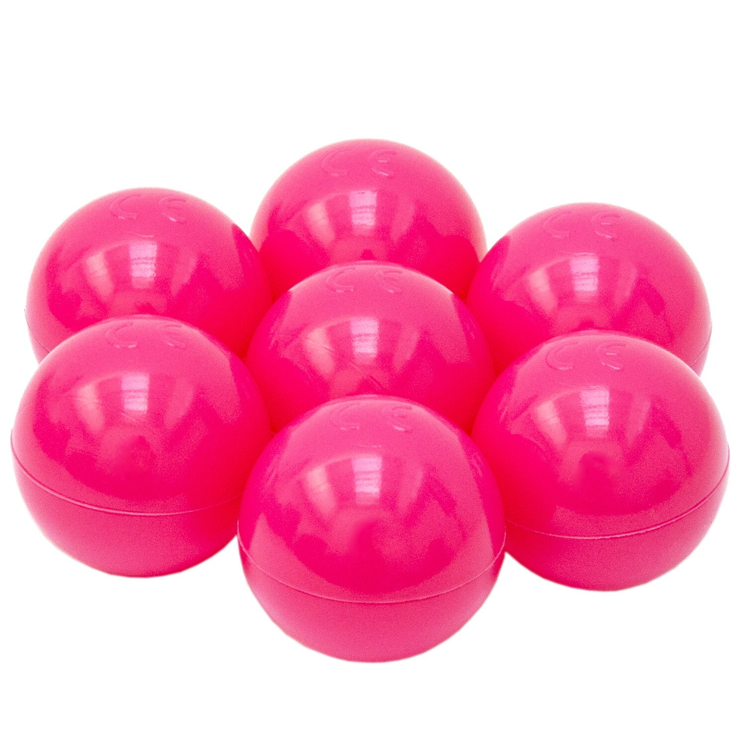 50 Bälle für Bällebad 5,5cm Babybälle Plastikbälle Baby Spielbälle Pink