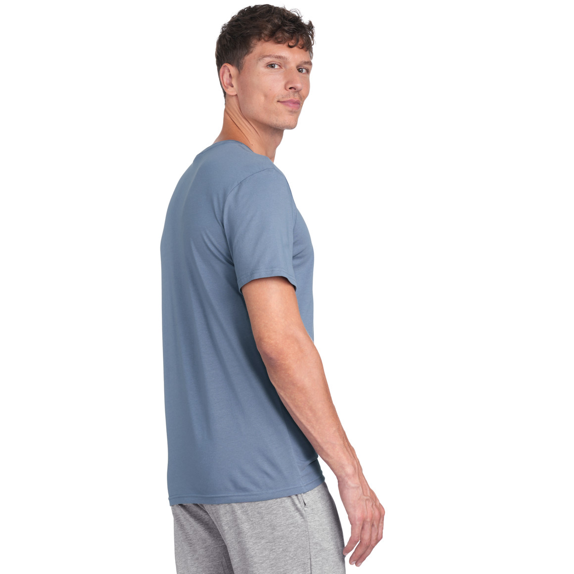VanVaan 2 Herren T-Shirts mit Rundhalsausschnitt hellgrau / hellblau