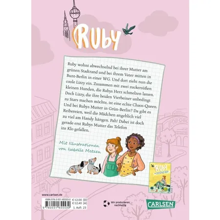 Carlsen Verlag Ruby 2: 1 Chaos-Queen und jede Menge Glitzerstaub