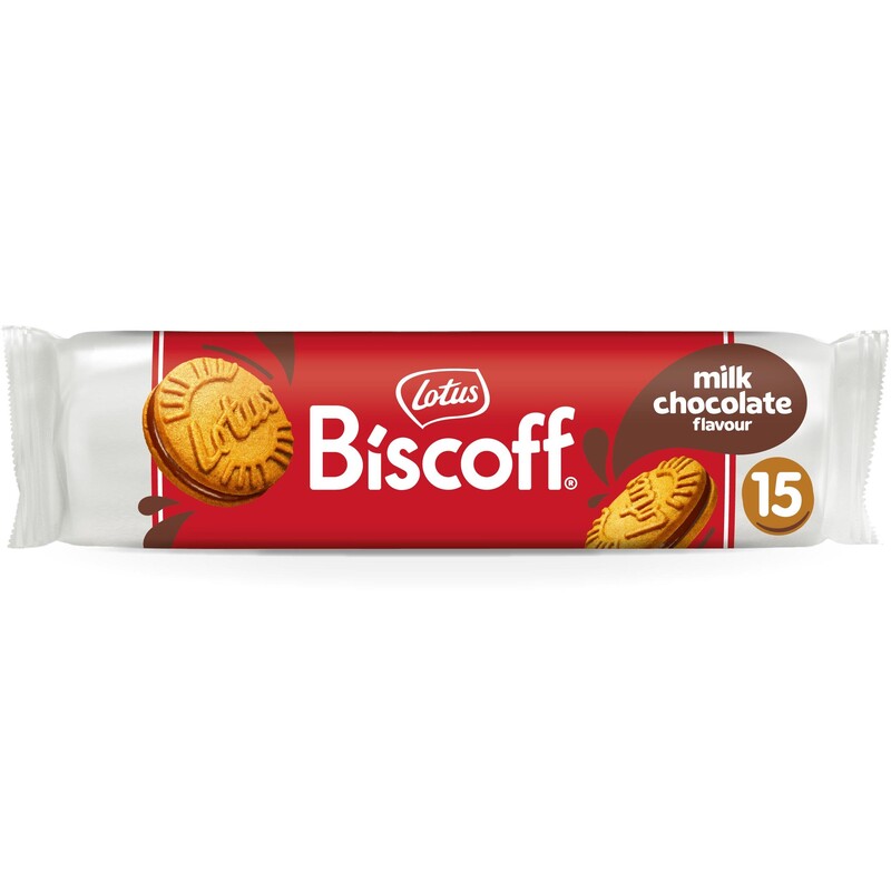 Lotus Gebäck Biscoff Sandwich, Milchschokolade, 150g