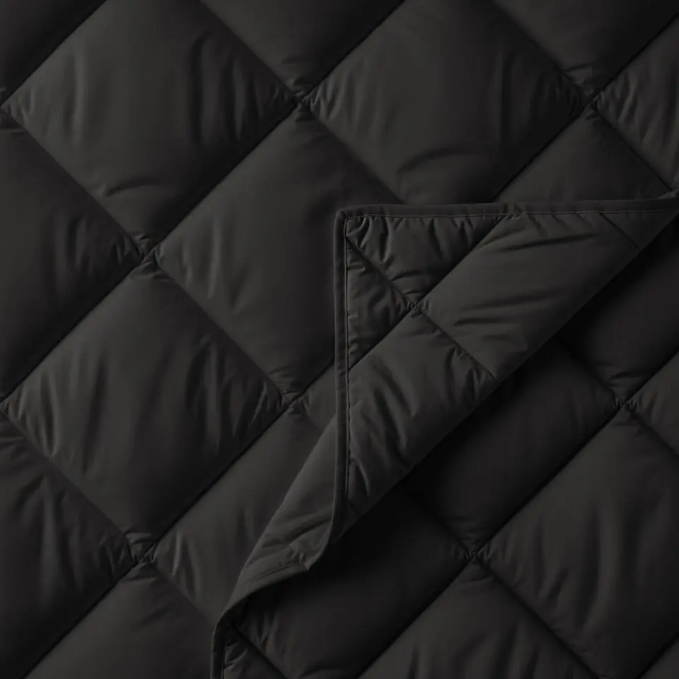 Dekbed zonder Overtrek Diamond 140x200 – Incl. Kussenslopen – Wasbaar – Zwart
