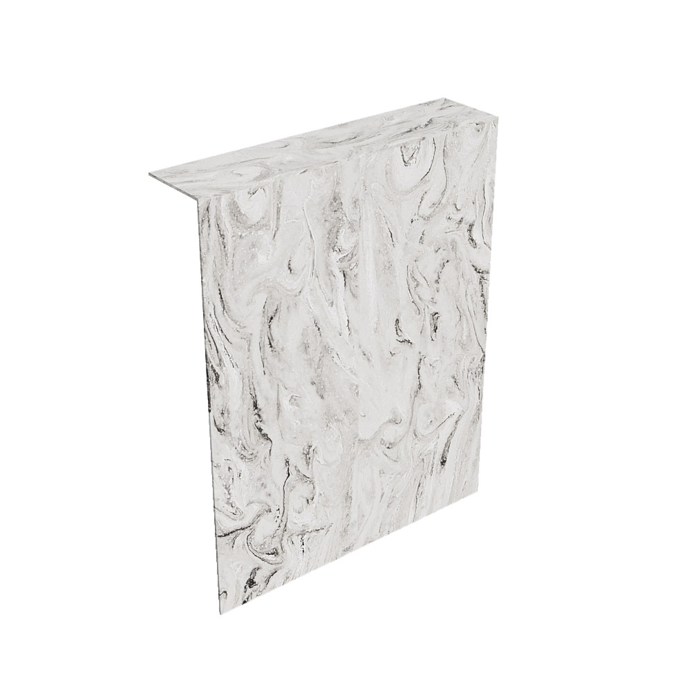 Mondiaz Hope toiletplaat solid surface 100x125cm glace niet voorgeboord