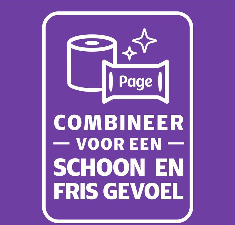 3x Page Toiletpapier Kussenzacht 3-laags 12 Stuks