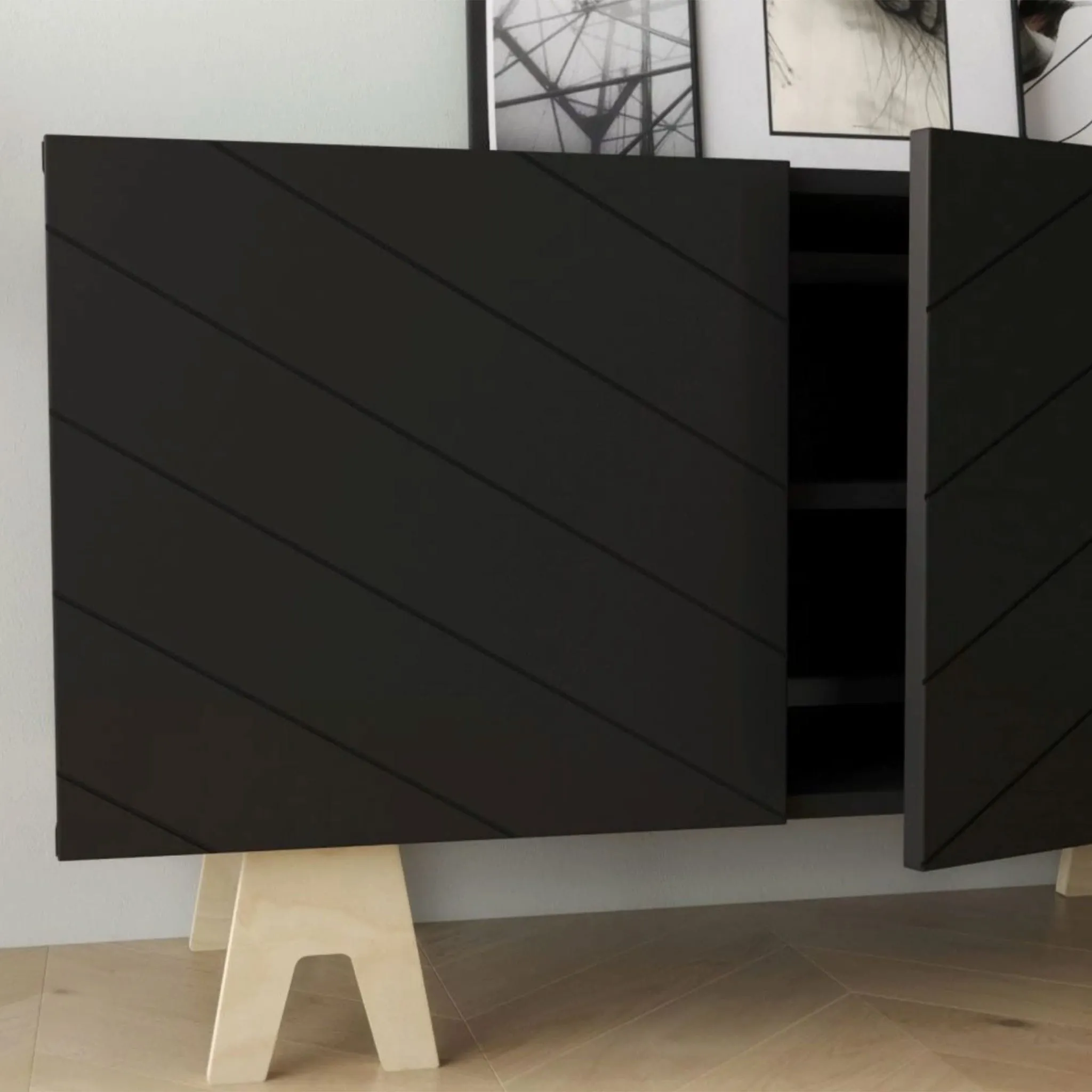 Nexera Meuble TV  Runway - Noir
