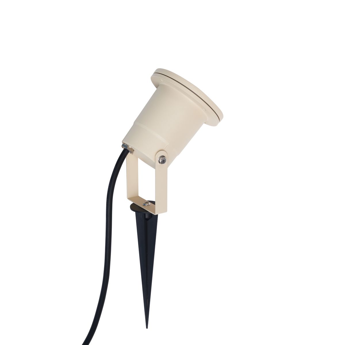 Prikspot beige GU10 50mm verstelbaar IP65 incl. snoer en stekker - Basic