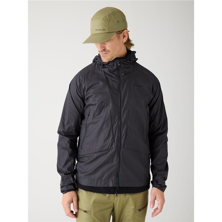 KnowledgeCotton Apparel Vent Ribstop 90 Lightweight Jacket Black Jet