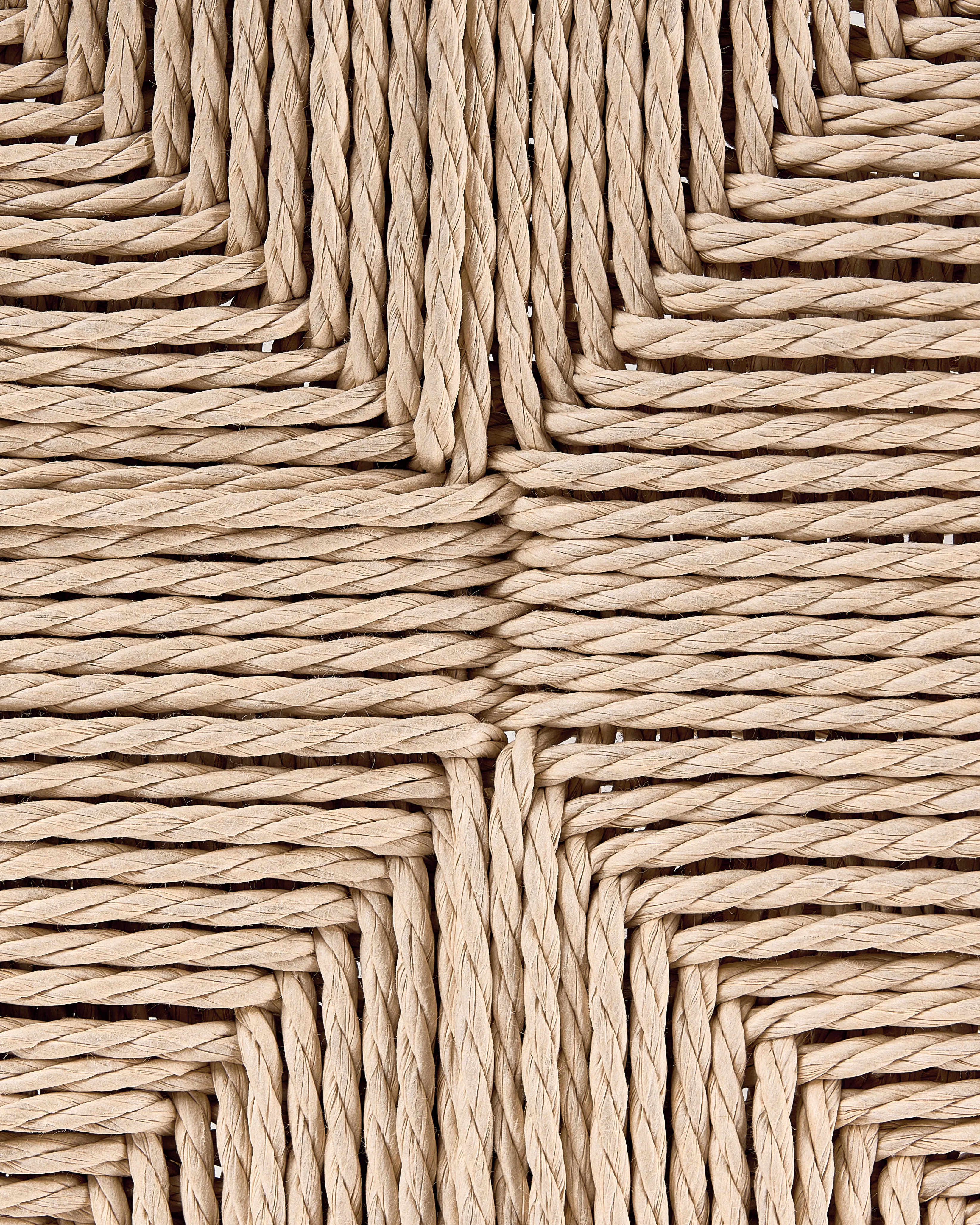 Set van 2 eetkamerstoelen OAKDALE Hout Donkerbruin/beige