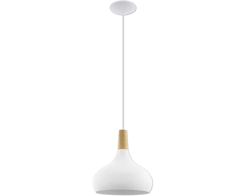 Hanglamp, 1-lichts, H 110 cm, wit