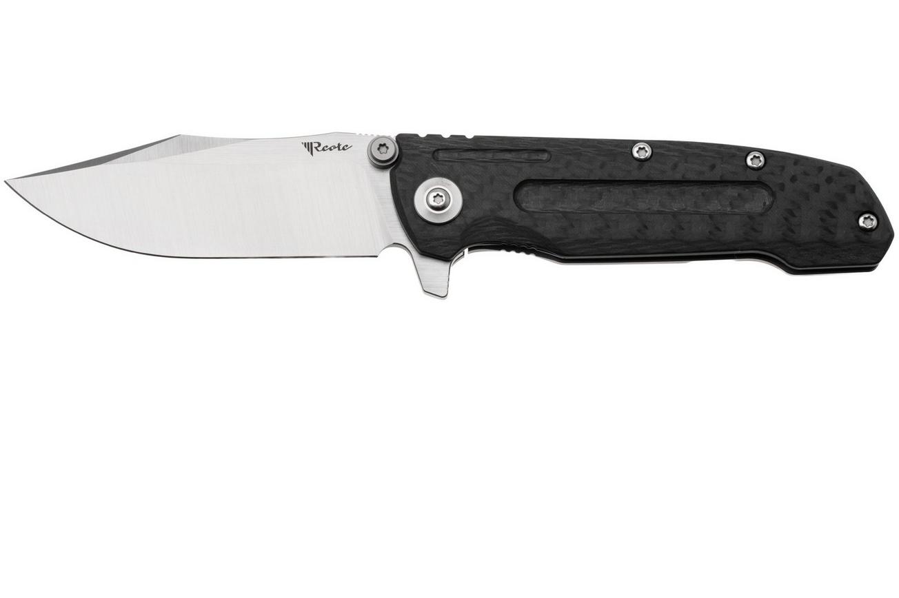 Reate District 9 V2, 9DV2-BE-SAT-TI-SAT, Satin 154CM, Bead Blasted Titanium/Carbon Fiber zakmes