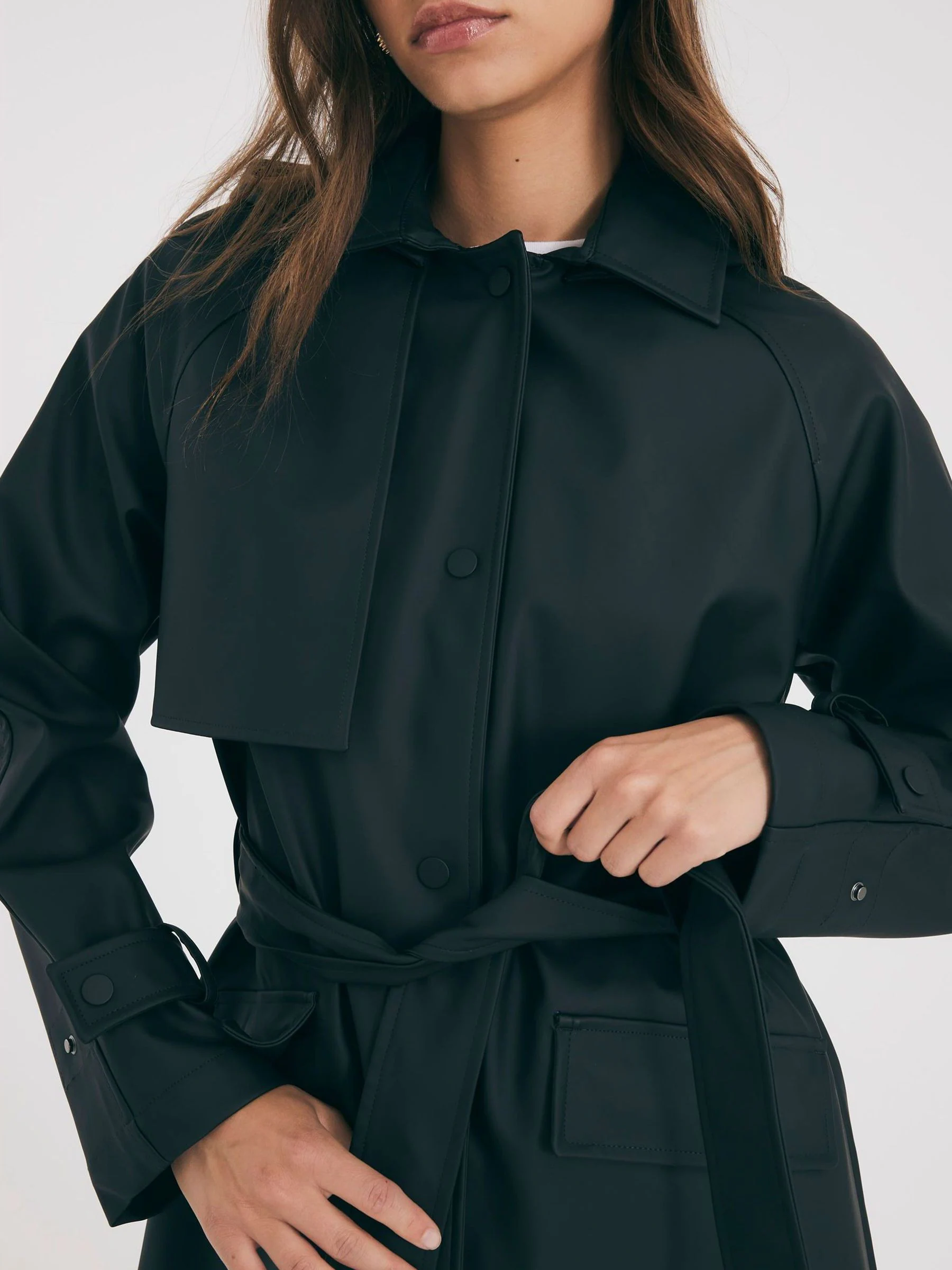 River Island Belted Rain Trench Coat