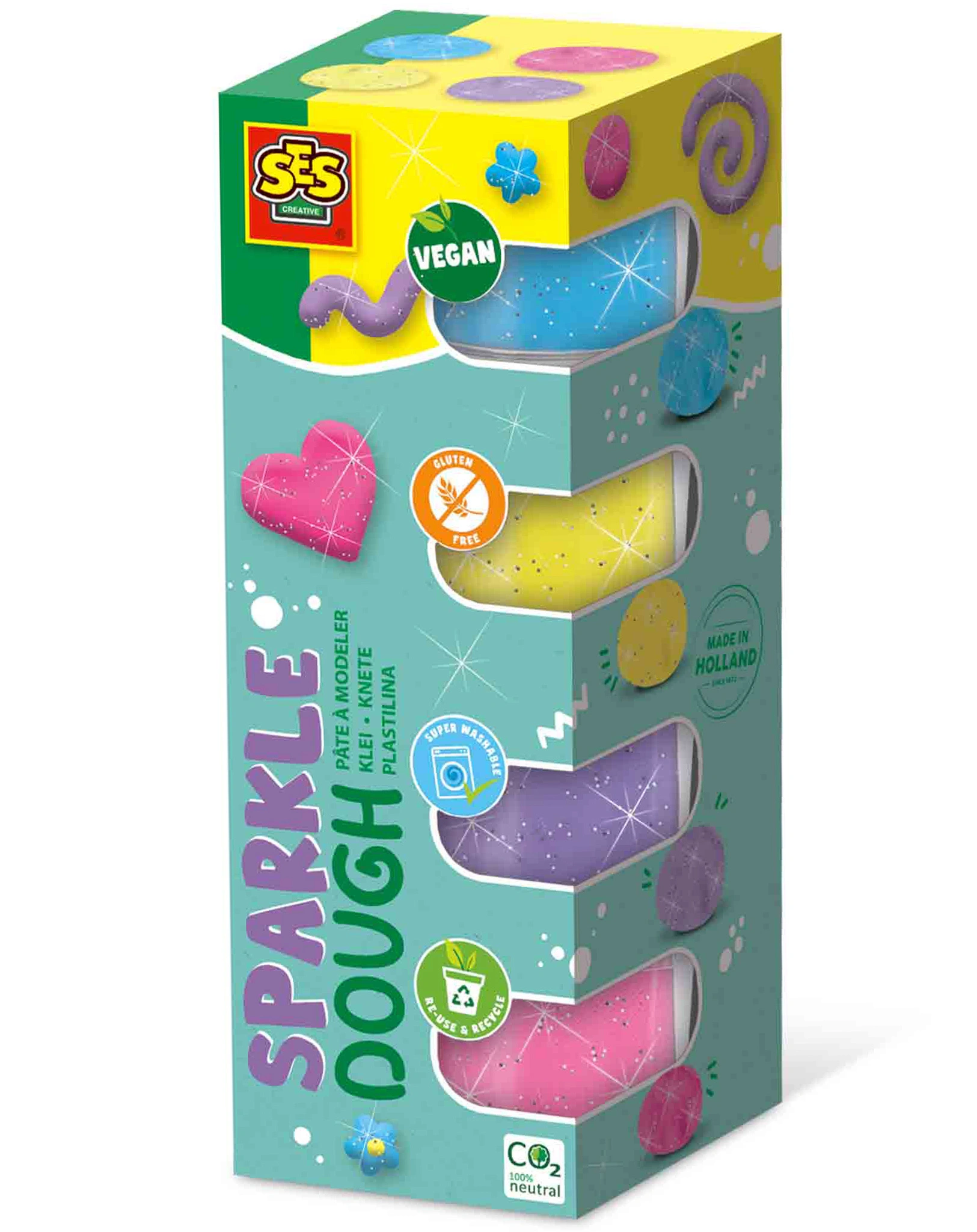 Knete FEEL GOOD - SPARKLE (4x90g)