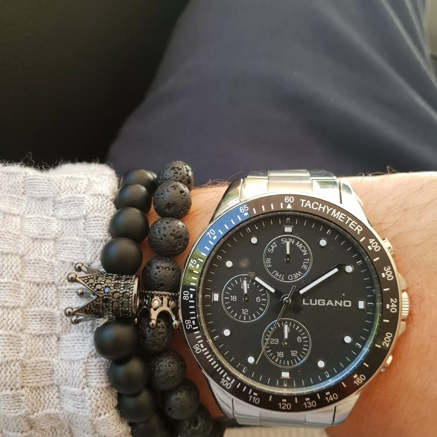 Auxere Double Crown Armbånd Sten KXD0144