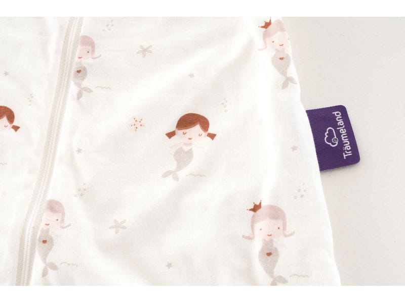Träumeland Baby-Sommerschlafsack Mermaid Grösse 80 Sommerschlafsack aus Baumwolle mit süssen Meerjungfrauen