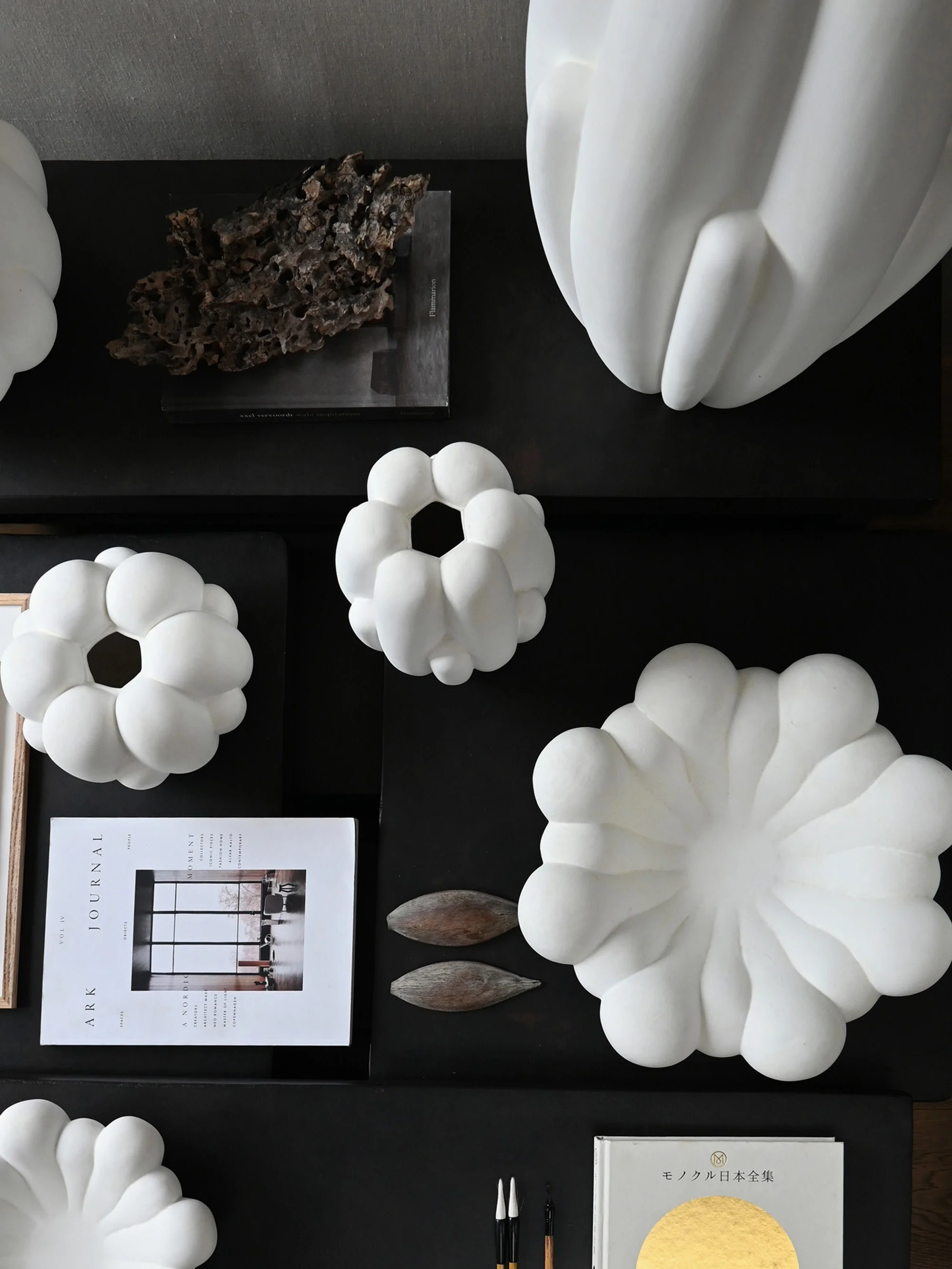 Handgemaakte decoratieve schaal Bloom, Ø 44 cm
