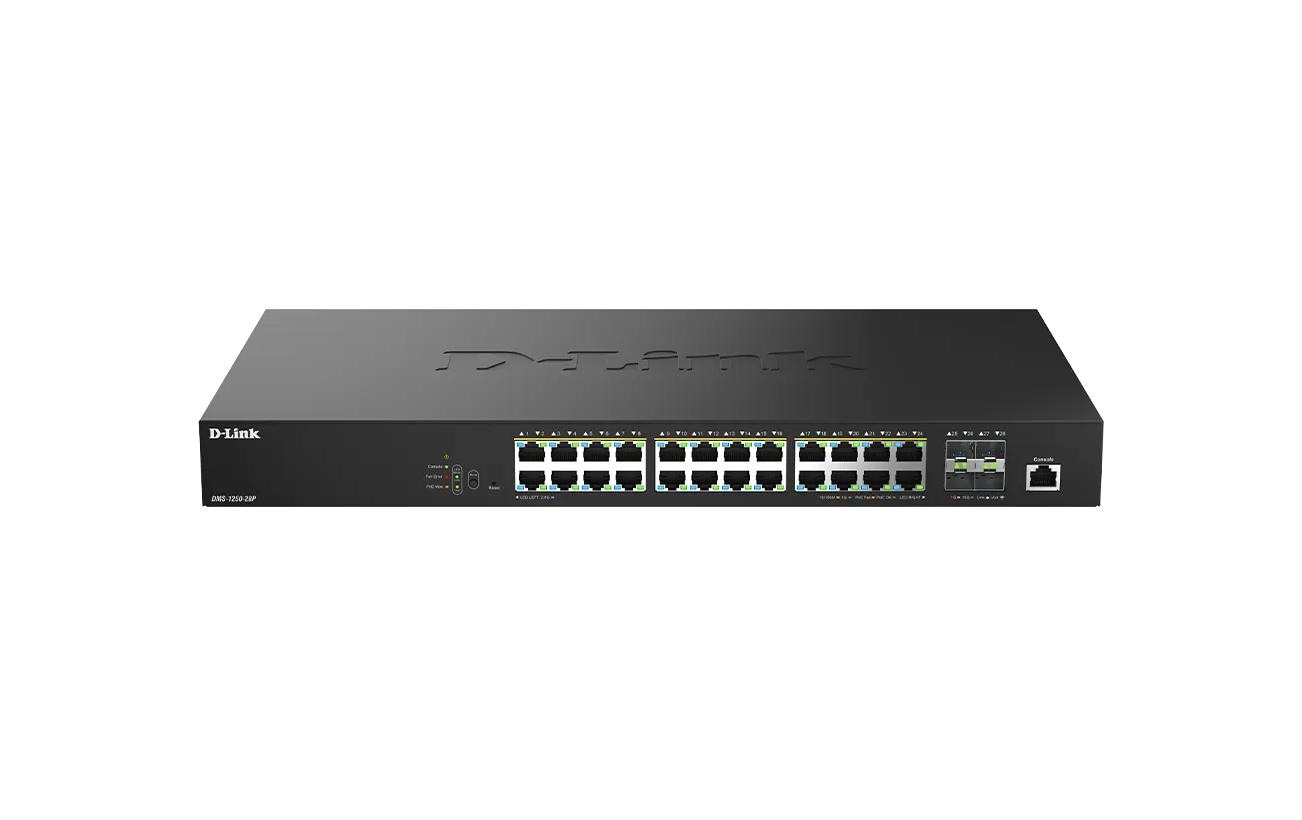 PoE++ Switch DMS-1250-28 28 Port<br>28-Port 2.5G Smart Managed PoE Switch