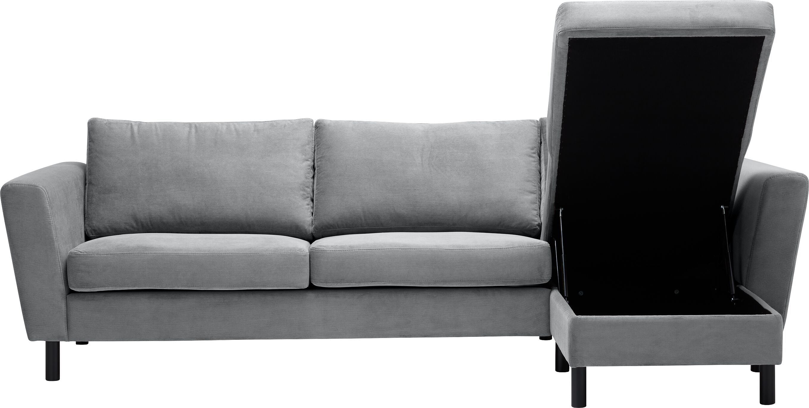 DIENER Ecksofa - Hellgrau / B: 235.0 cm x T: 156.0 cm x H: 81.0 cm
