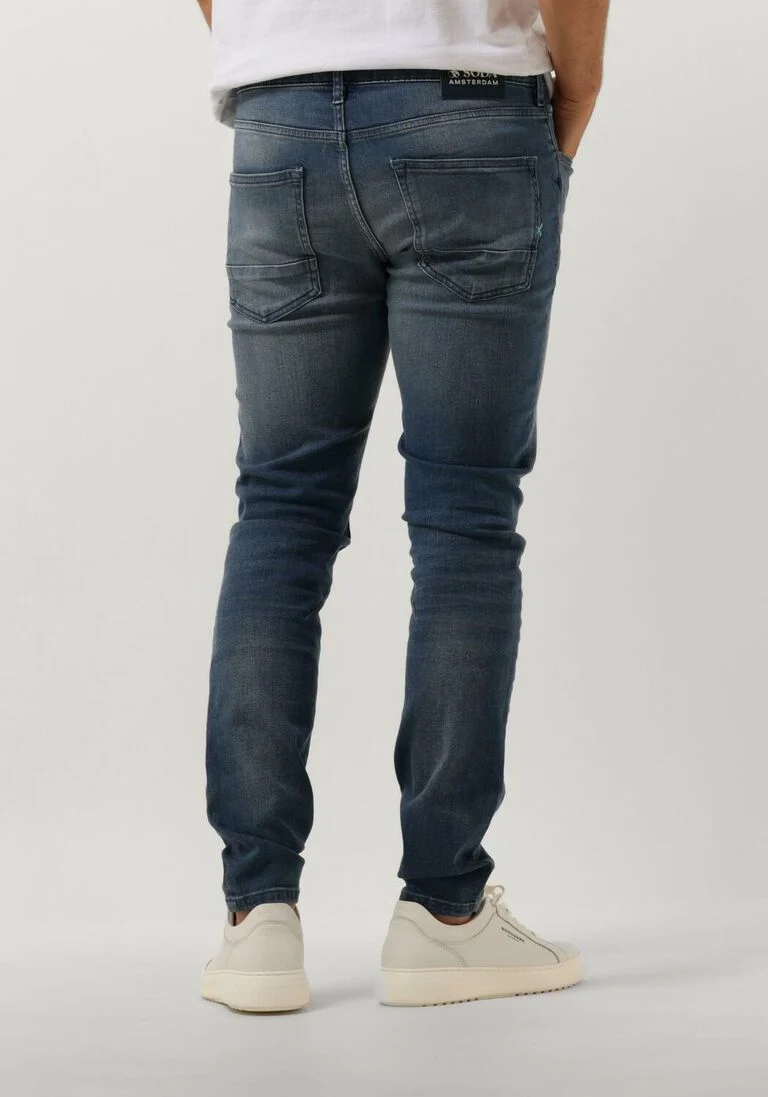 SCOTCH & SODA blauwe scotch & soda skinny jeans seasonal essenials skim sinny jeans