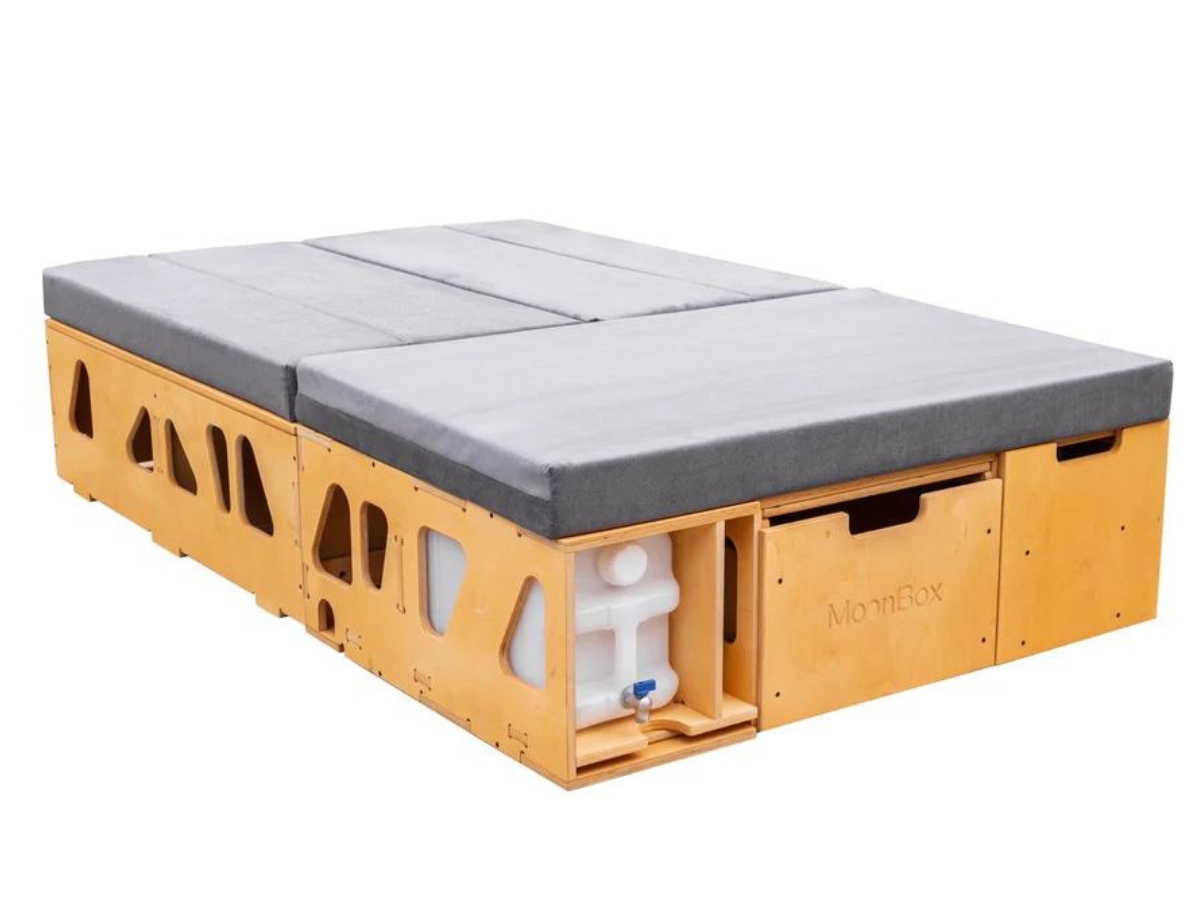 Moonbox bus 115cm Modify Natur kampeerbox met tafel