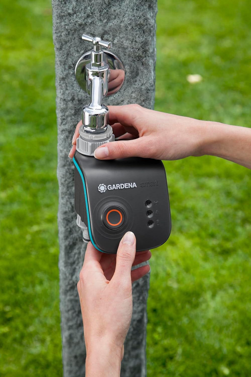 Gardena smart Water Control: Intelligenter Bewässerungscomputer mit smart App steuerbar, Frostwarnsystem, bewährte Ventiltechnik, ideal geeignet für Micro-Drip-System oder Sprinklersystem (19031-20)