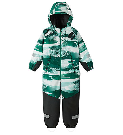 Reima Schneeanzug - Kurikka - Tiefer Green m. Print