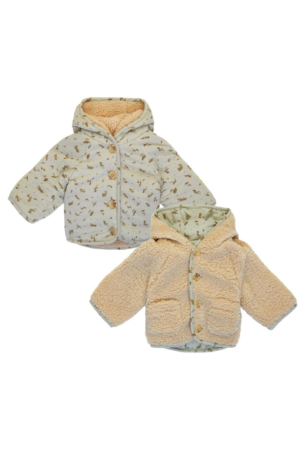 Noppies Newborn Jack Gelves - Reversible - Butter Cream