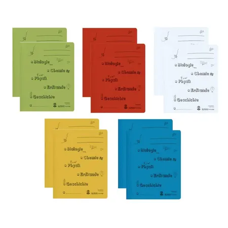Herlitz Karton-Schnellhefter DIN A4, 10 Stück in 5 Farben