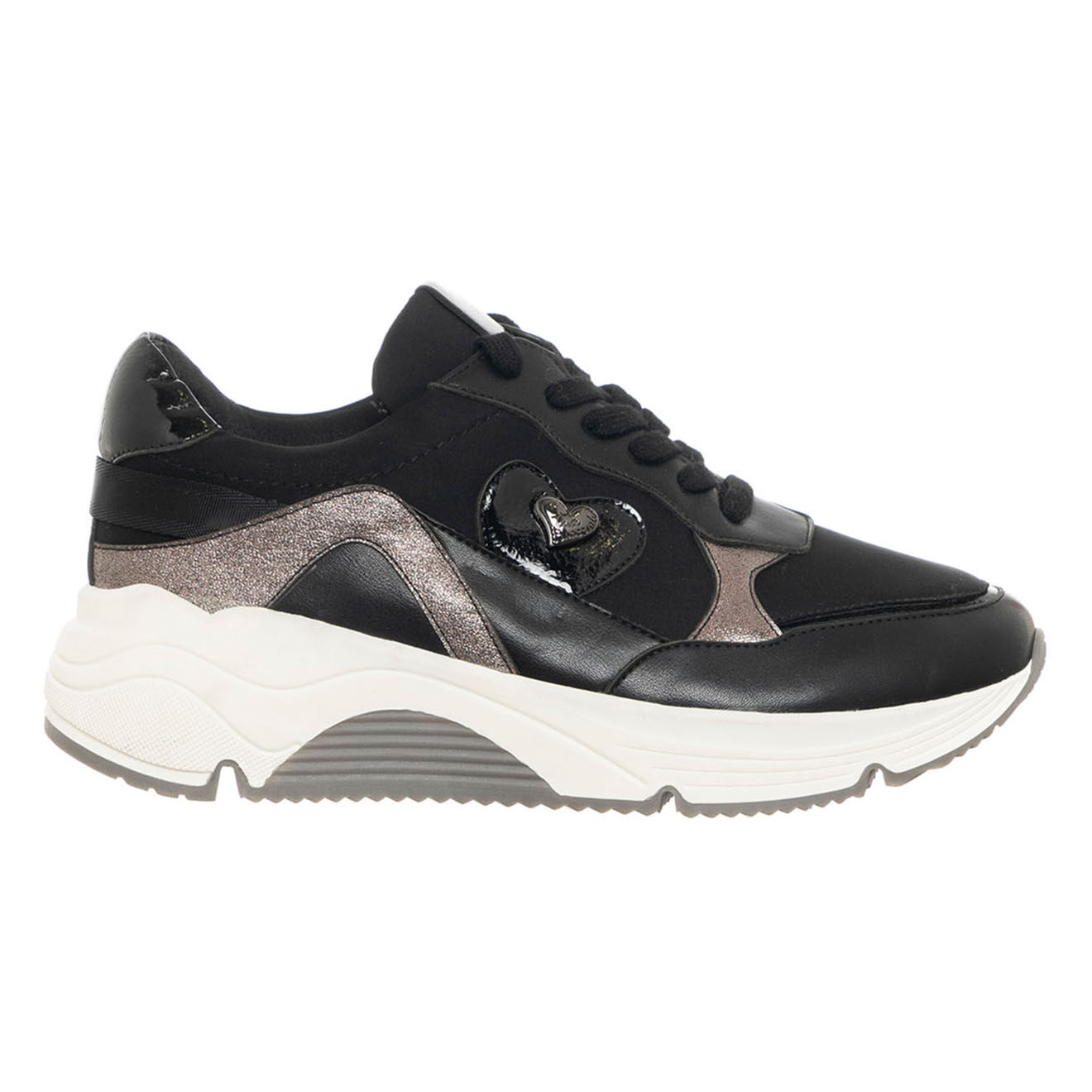 Tua By Braccialini Sneakers en Cuir Eliz noir/anthracite