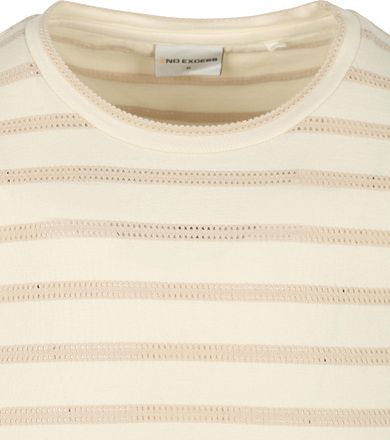 No-Excess T-Shirt Crewneck Jacquard Stripes 27350304-011 kopen