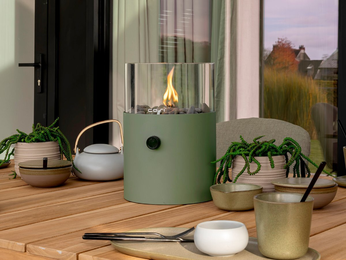 Cosi Fires Cosiscoop XL gaslantaarn - Moss Green
