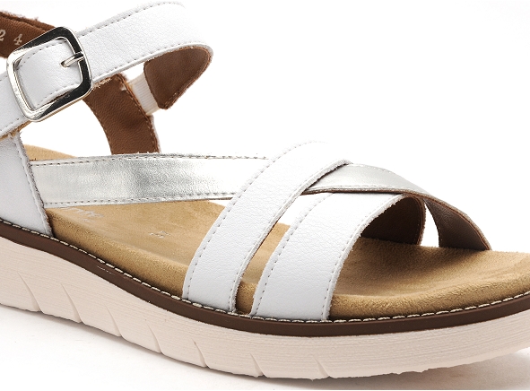 Remonte nu pieds plats femme d2064 blanc