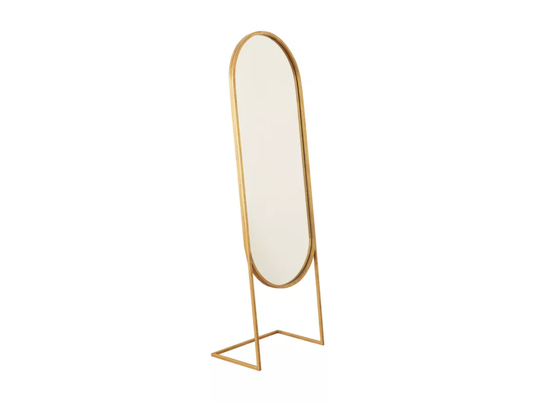 Miroir sur pied métal 165 cm x 51,5 cm-Loen