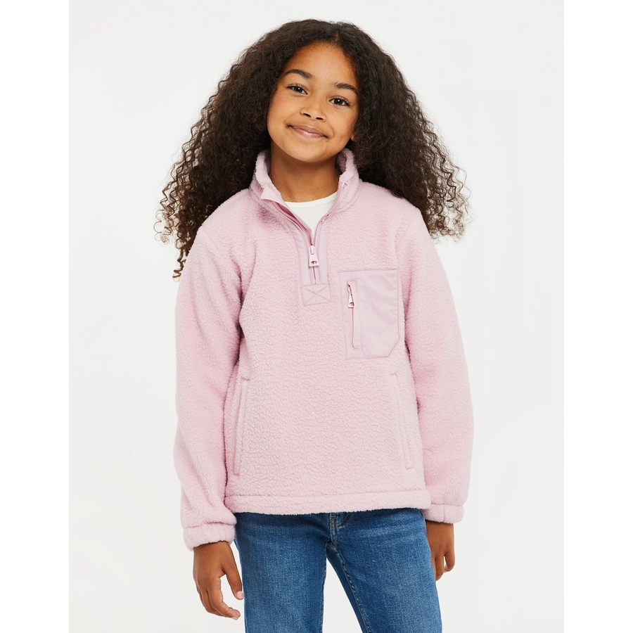 Threadgirls Fleecepullover THB Pharell 14 Zip Fleece Pink