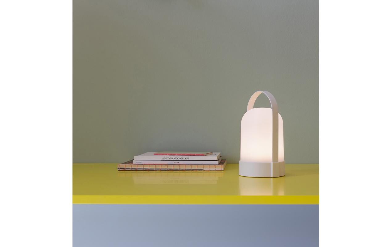 Laterne Uri Pure 24.8 cm, WeissLED Leuchte mit Akku