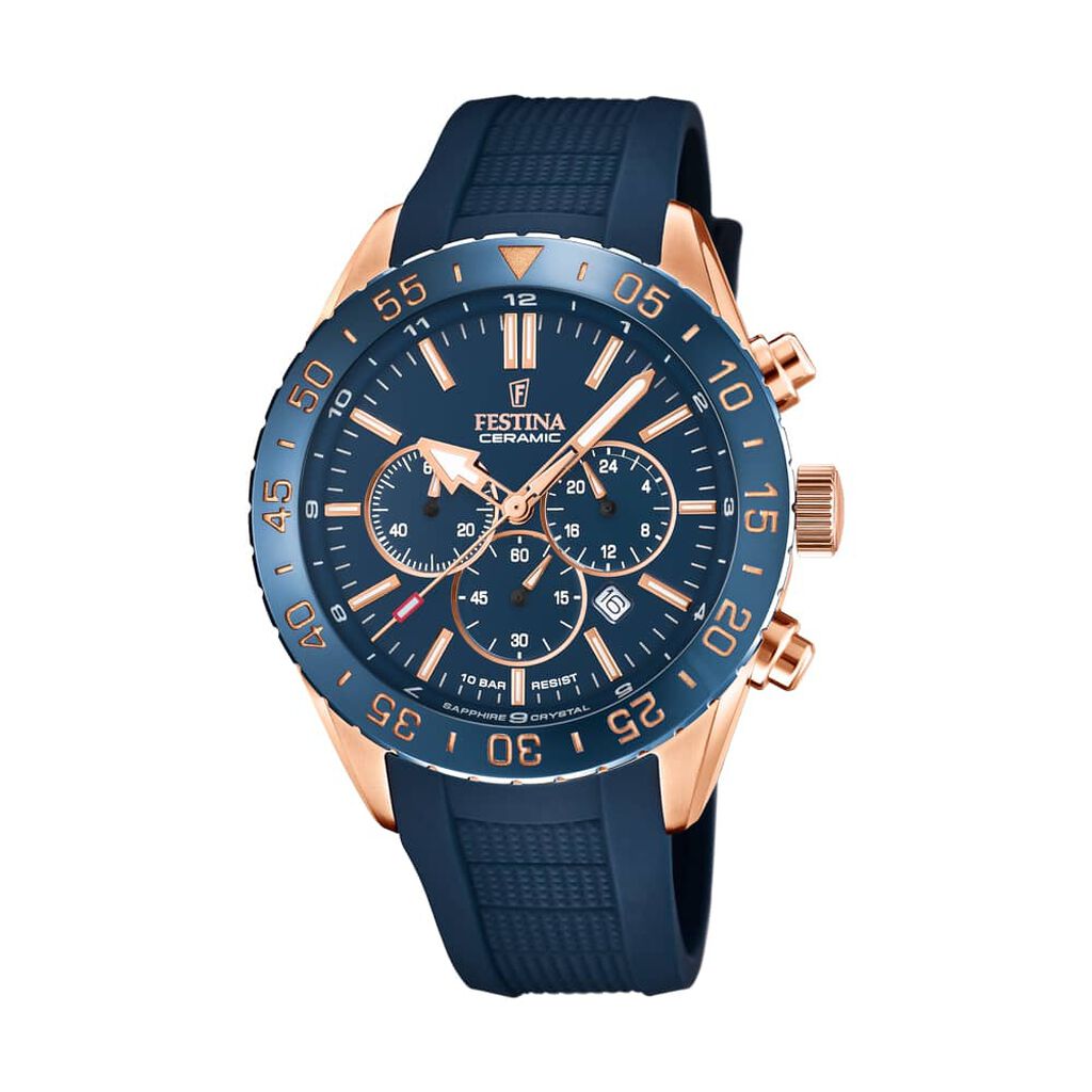 Montre Ceramic Bleu