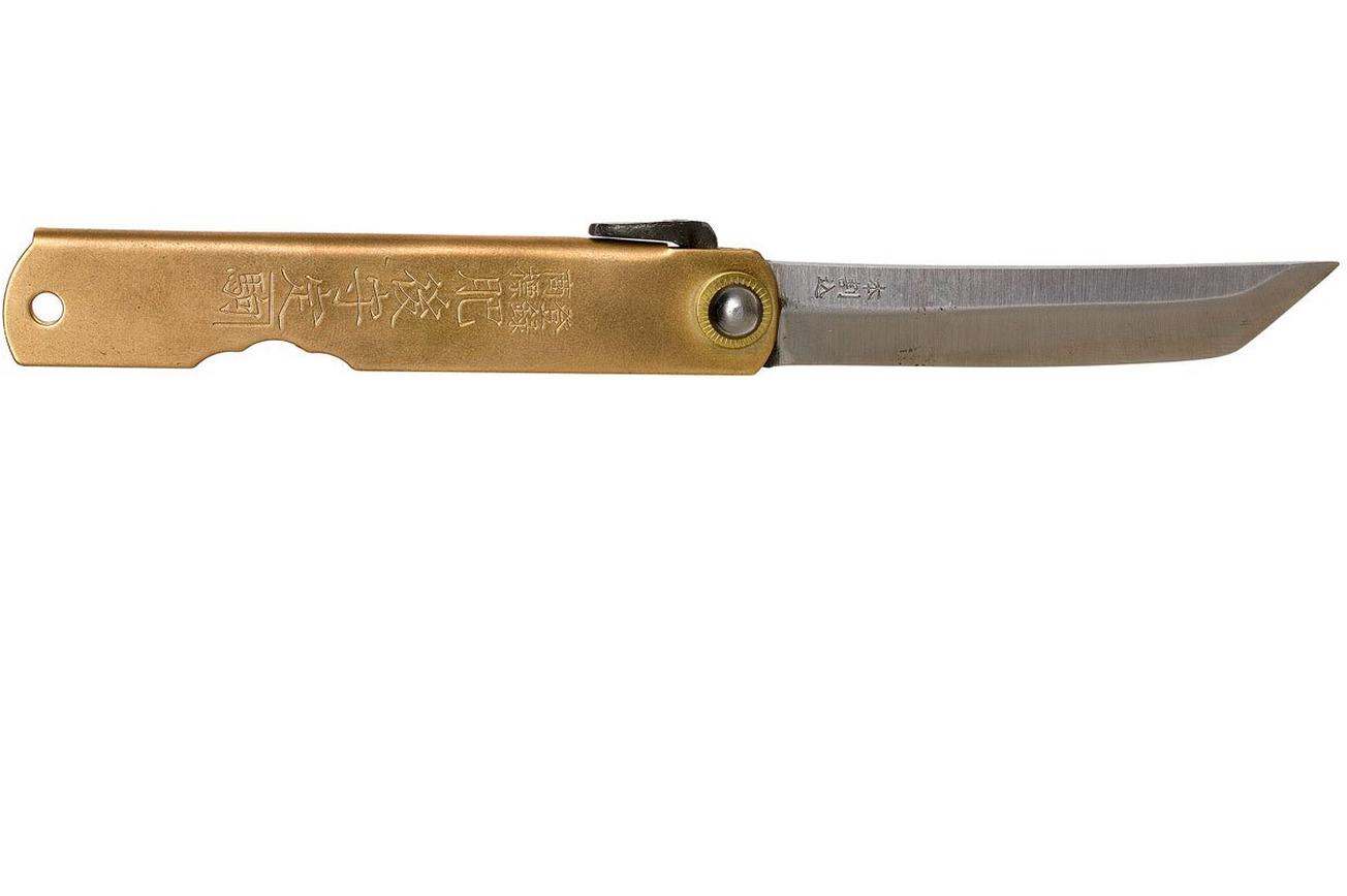 Higonokami zakmes 7,7 cm HIGO12BR, White paper steel, tanto