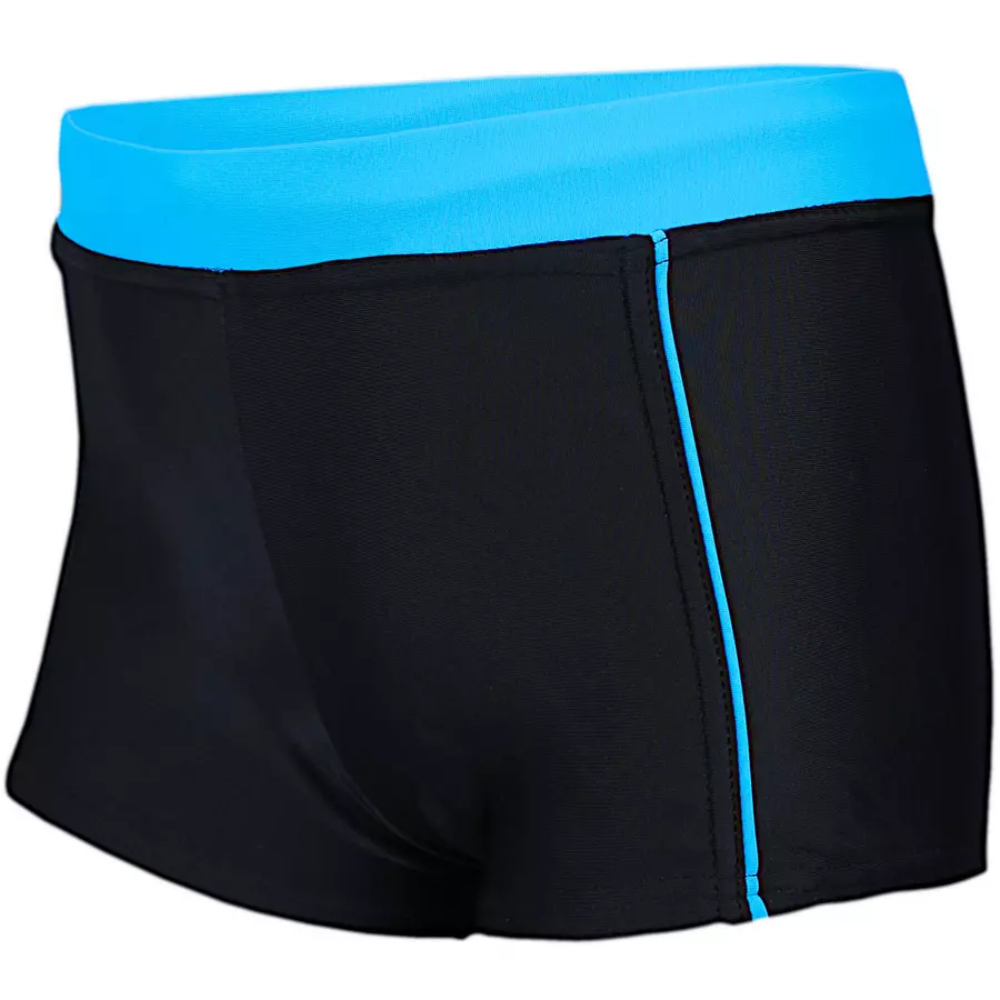 Aquarti Jungen Kinder Badehose Seitliche Paspel schwarzblau