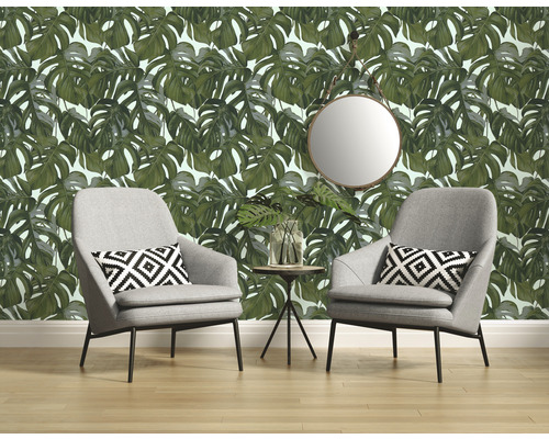 Vliesbehang 36519-3 Michalsky 3 - Dream Again Monstera bladeren