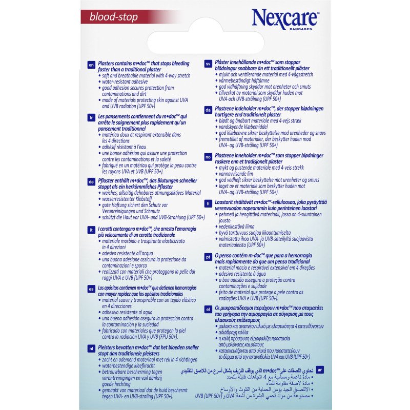 Pansements hémostatique Blood-Stop Nexcare - 3M - Boîte de 30