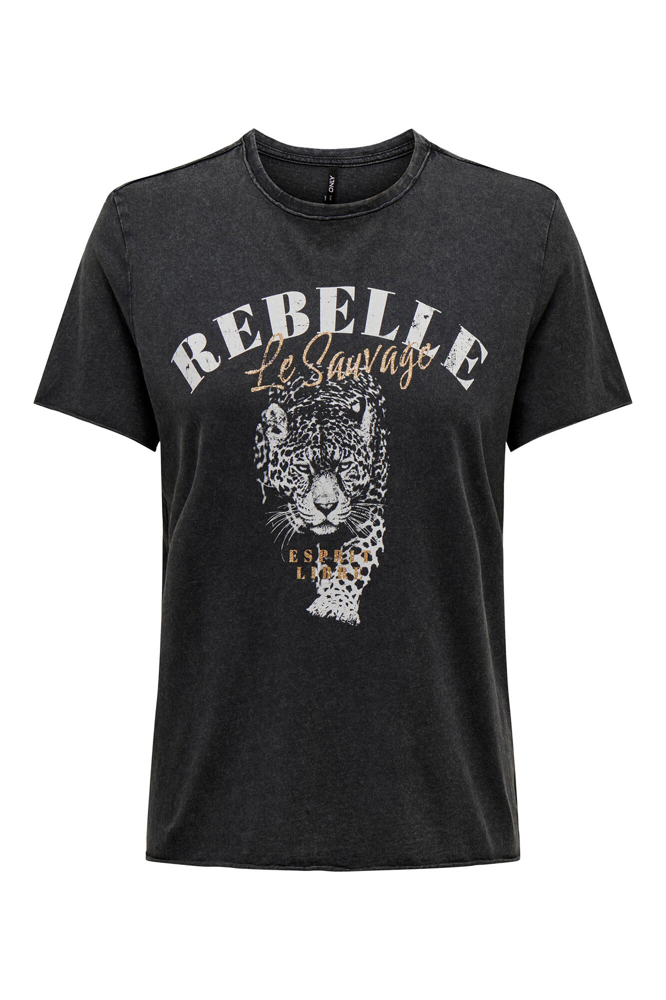 Camiseta de manga curta com estampa frontal